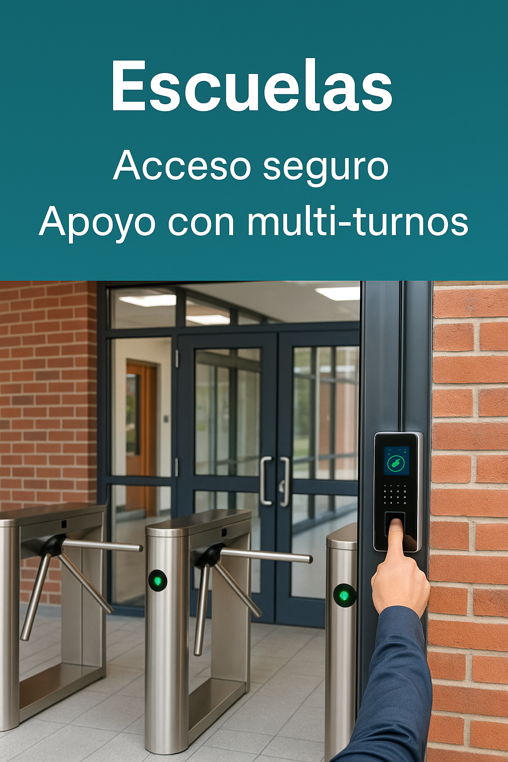 Reloj checador en escuela
