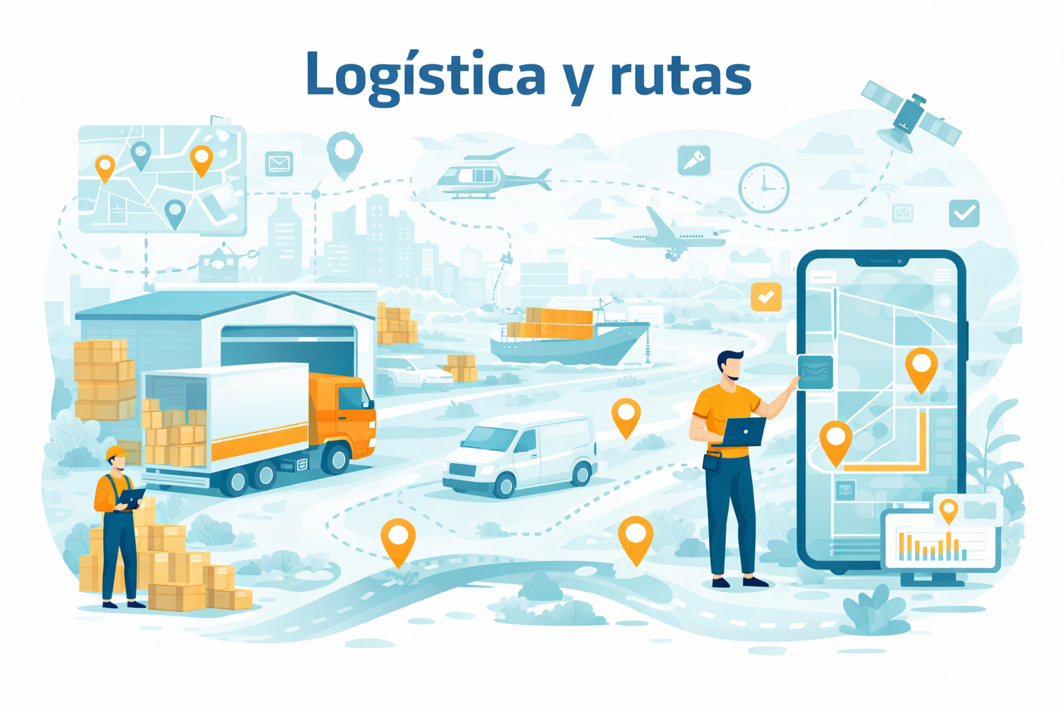 Reloj checador móvil para logística